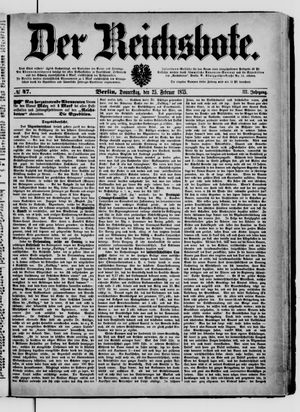 Der Reichsbote vom 25.02.1875