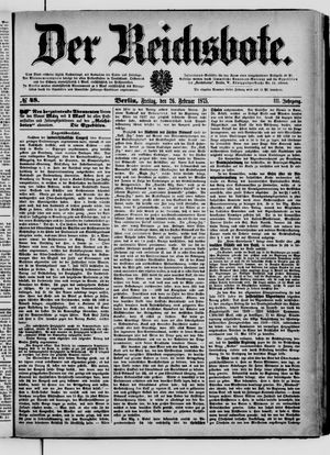 Der Reichsbote on Feb 26, 1875