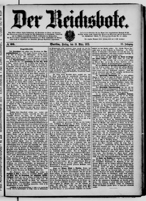 Der Reichsbote on Mar 19, 1875