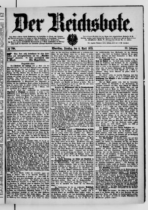 Der Reichsbote vom 06.04.1875