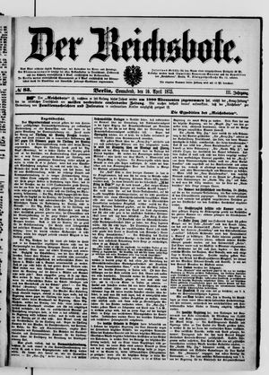 Der Reichsbote on Apr 10, 1875