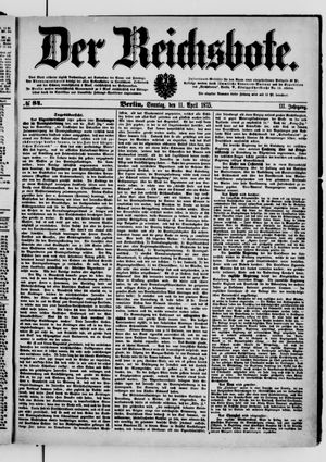 Der Reichsbote on Apr 11, 1875