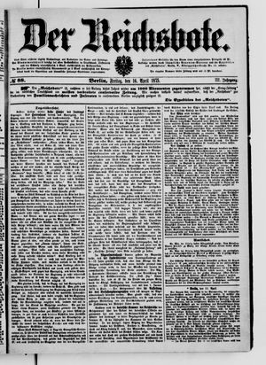 Der Reichsbote vom 16.04.1875