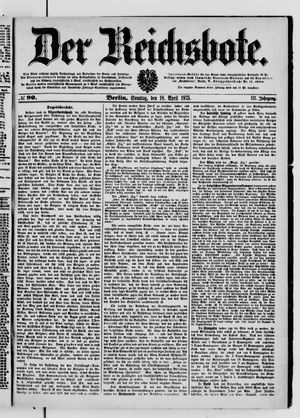 Der Reichsbote vom 18.04.1875