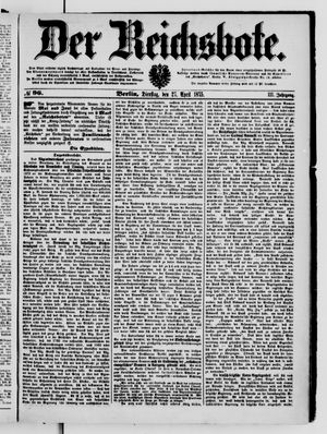 Der Reichsbote vom 27.04.1875