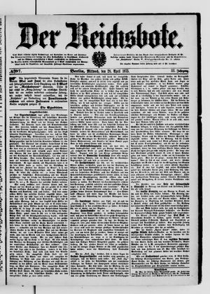 Der Reichsbote vom 28.04.1875