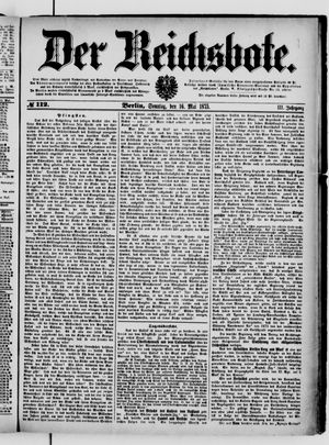 Der Reichsbote vom 16.05.1875