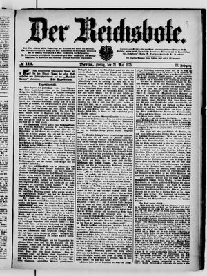 Der Reichsbote on May 21, 1875