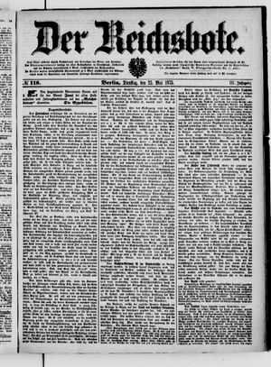 Der Reichsbote vom 25.05.1875