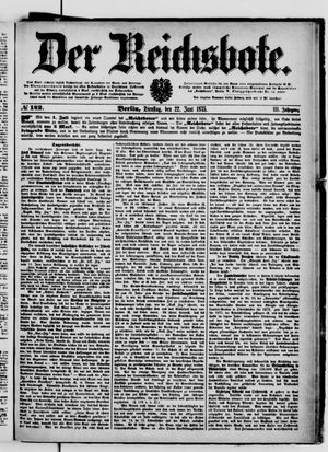 Der Reichsbote on Jun 22, 1875