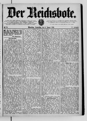 Der Reichsbote vom 06.01.1876