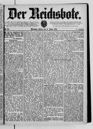 Der Reichsbote vom 14.01.1876