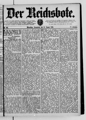 Der Reichsbote vom 15.01.1876
