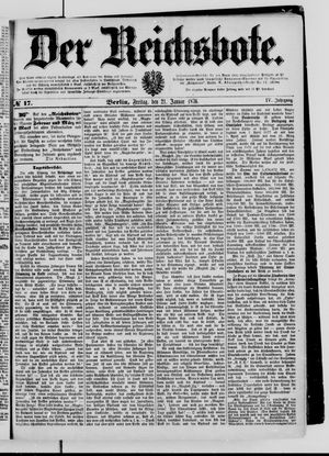 Der Reichsbote vom 21.01.1876