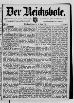 Der Reichsbote vom 26.01.1876