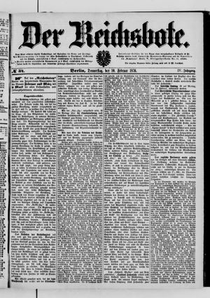 Der Reichsbote on Feb 10, 1876