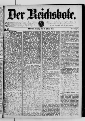 Der Reichsbote vom 13.02.1876