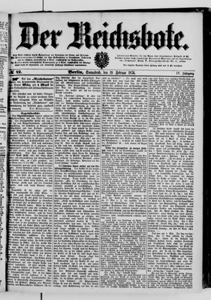 Der Reichsbote vom 19.02.1876