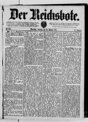Der Reichsbote vom 20.02.1876