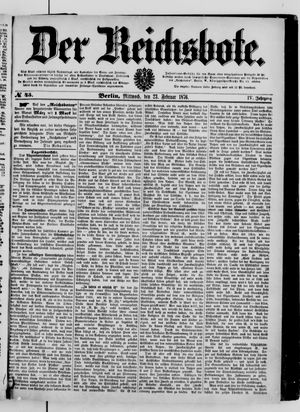 Der Reichsbote vom 23.02.1876