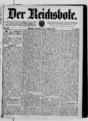 Der Reichsbote vom 24.02.1876