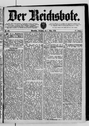 Der Reichsbote on Mar 1, 1876