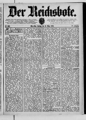 Der Reichsbote on Mar 10, 1876