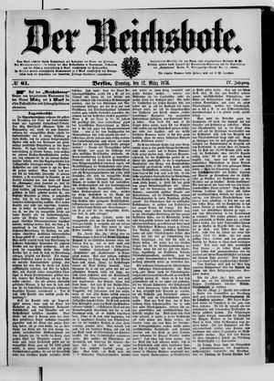 Der Reichsbote vom 12.03.1876