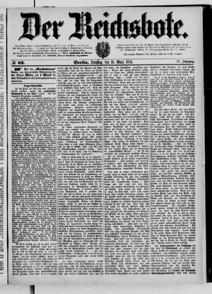Der Reichsbote on Mar 14, 1876