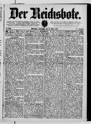 Der Reichsbote on Mar 16, 1876