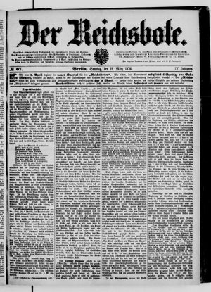 Der Reichsbote vom 19.03.1876