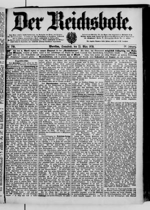 Der Reichsbote vom 25.03.1876