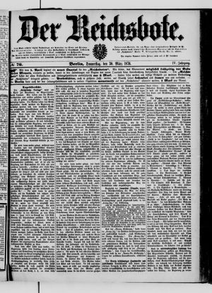Der Reichsbote vom 30.03.1876
