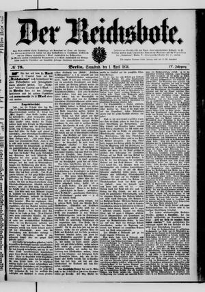 Der Reichsbote vom 01.04.1876