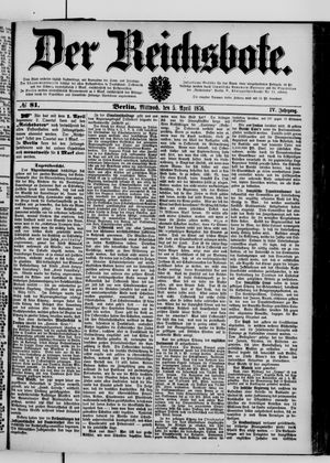 Der Reichsbote vom 05.04.1876