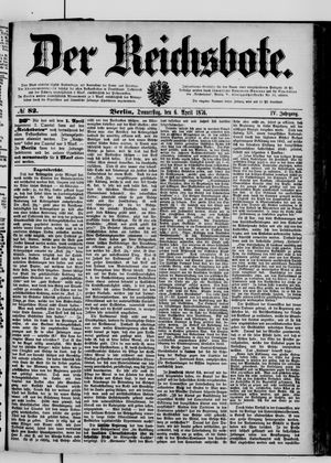 Der Reichsbote vom 06.04.1876
