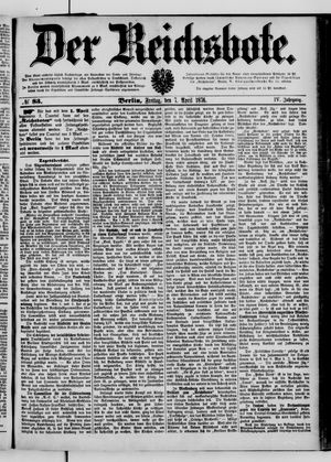 Der Reichsbote vom 07.04.1876