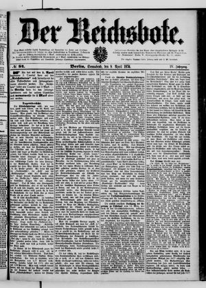Der Reichsbote vom 08.04.1876