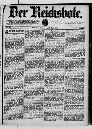Der Reichsbote vom 16.04.1876