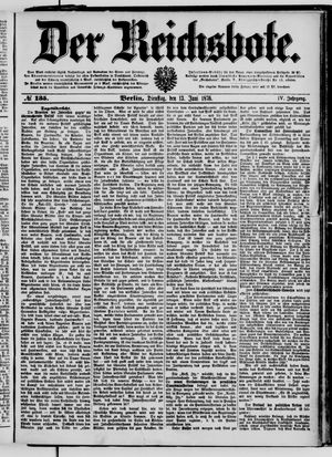 Der Reichsbote vom 13.06.1876