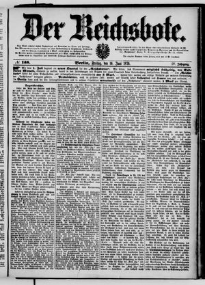 Der Reichsbote vom 16.06.1876