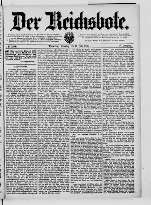 Der Reichsbote vom 09.07.1876