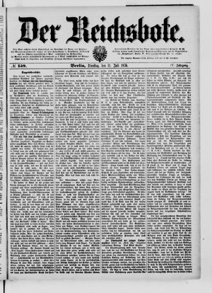 Der Reichsbote on Jul 11, 1876