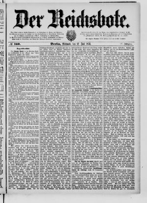 Der Reichsbote vom 12.07.1876