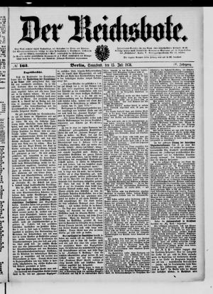 Der Reichsbote vom 15.07.1876