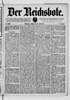 Der Reichsbote on Jul 18, 1876