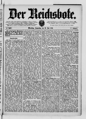 Der Reichsbote on Jul 20, 1876