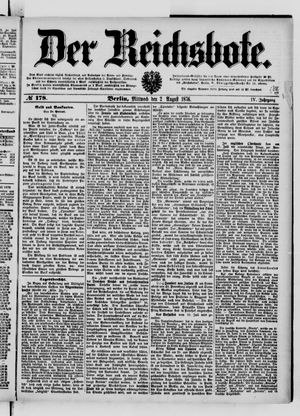 Der Reichsbote on Aug 2, 1876