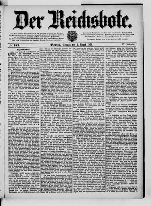 Der Reichsbote vom 06.08.1876