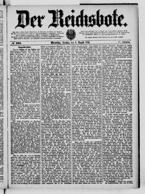 Der Reichsbote vom 08.08.1876